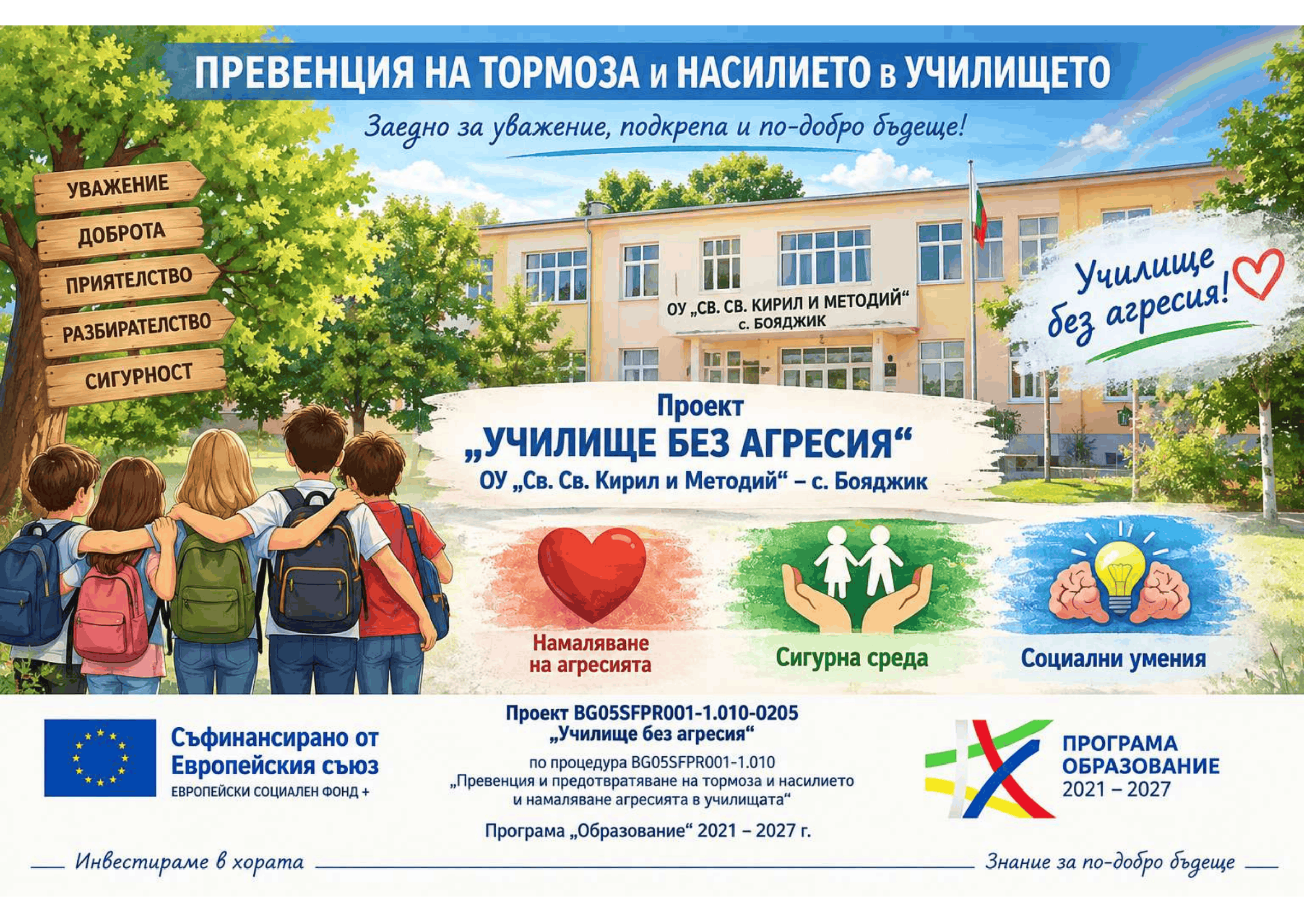 ПРОЕКТ BG05SFPR001-1.010-0205 „УЧИЛИЩЕ БЕЗ АГРЕСИЯ“